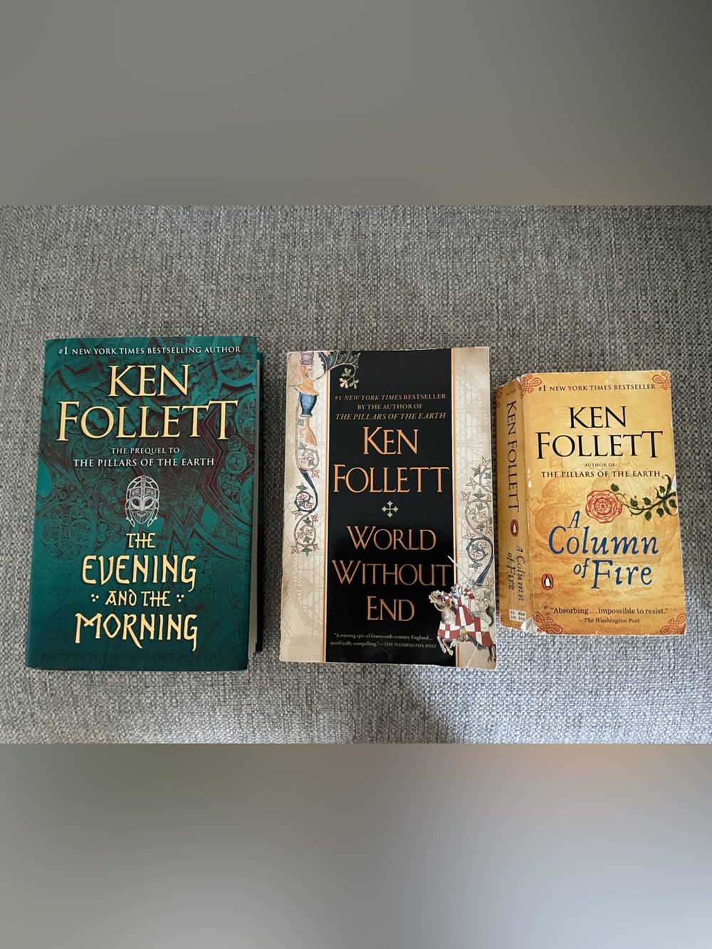 Ken Follett Book Set - from “The Pillars of the Earth” series